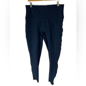 Spanx Dark Blue Pull On Pants Leggings Dress/Casual Style Size 1X Slit Leg